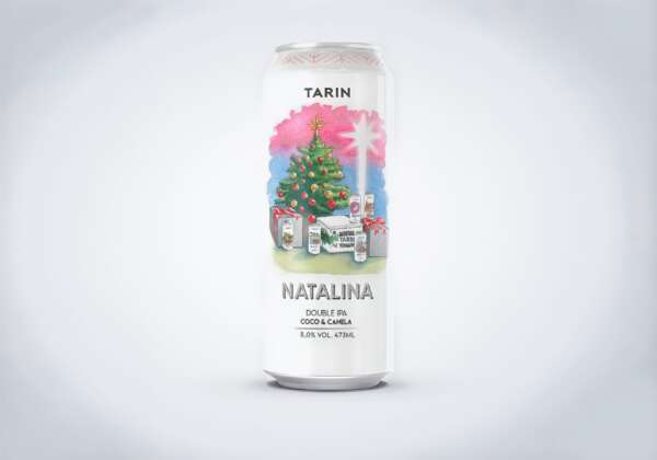 NATALINA – DOUBLE IPA COCO E CANELA – 8,0% ABV: Double IPA com infusão em coco e canela.